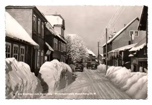 Ak Am Gasthaus zum Rennsteig Wintersportplatz Masserberg Thüringer Wald 1962