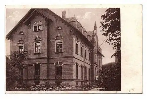 Ak Verwaltungsgebäude der Landesanstalt Groß Schweidnitz