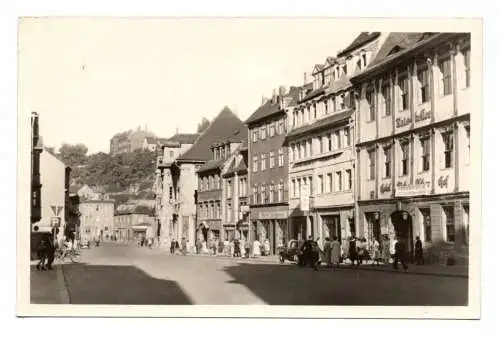 Ak Weißenfels Am Markt Leipziger Straße 1955