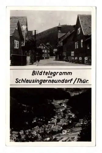 Ak Bildtelegramm aus Schleusingerneundorf Thüringen 1960
