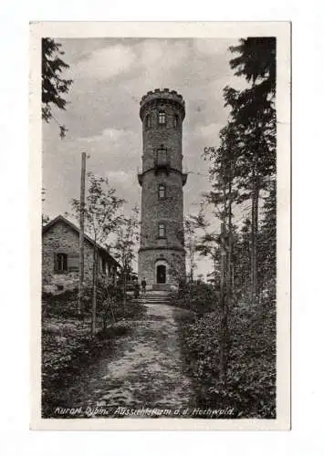 Ak Kurort Oybin Aussichtsturm an dem Hochwald 1952