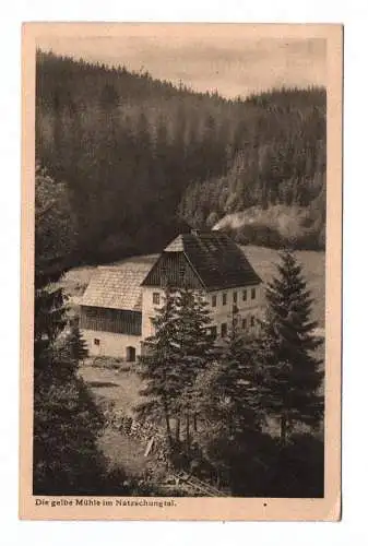 Ak Die gelbe Mühle im Natzschungtal 1919