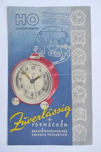 DDR Werbung HO Industriewaren Prospekt 1952 Leipzig