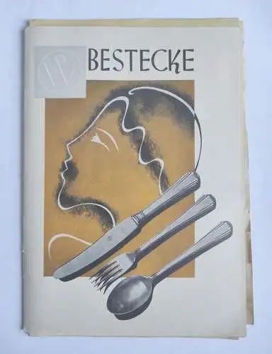 Alter Katalog mit Beilage 2 Preislisten Ricard Wielputz Solingen Bestecke