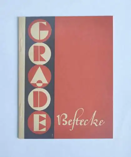 GRADE Bestecke altes Heft Werbung Besteck Haushalt Katalog