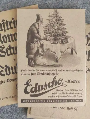 Eduschos Illustrierte Monatsschrift 6Heft von 1933 bis 1938