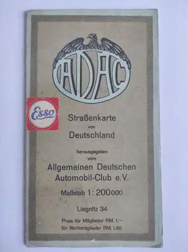 DR Der Deutsche Automobilclub ADAC Straßenkarte