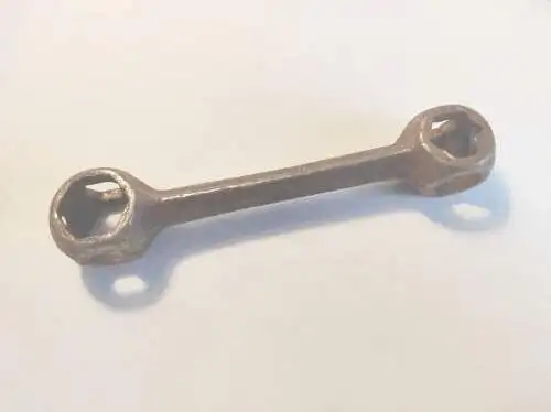 Originaler alter Fahrradknochen antik 6 Kant Fahrrad Werkzeug