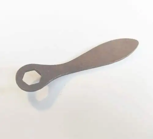 Kleiner Werkzeugschlüssel antik Sechskant 10 mm