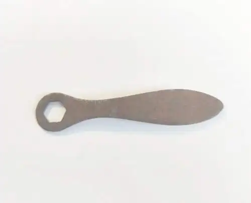 Kleiner Werkzeugschlüssel antik Sechskant 10 mm