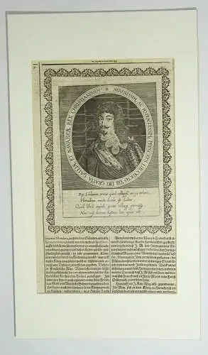 Kupferstich König Ludwig von Frankreich 1629