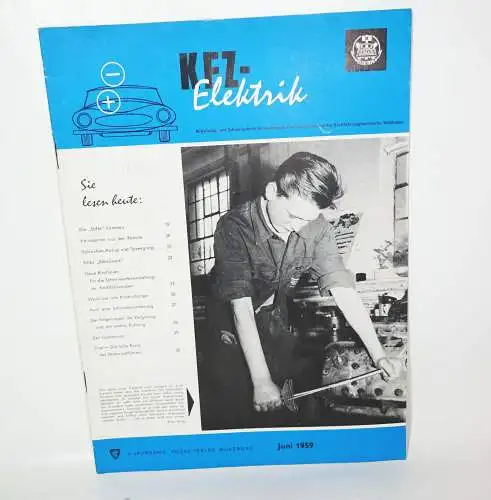 Kfz Elektrik Zeitschrift 6 von 1959 Kraftfahrzeug-Handwerk