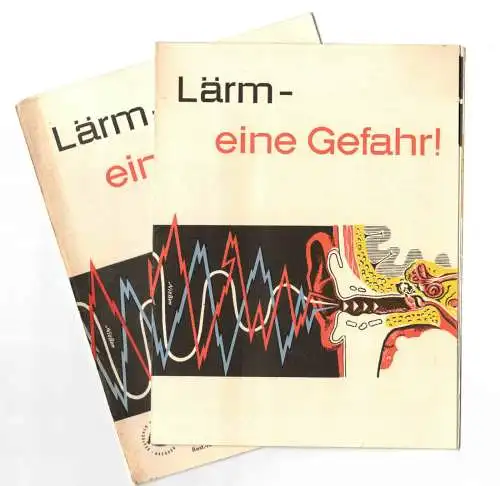 Prospekt Deutsches Hygiene Museum Dresden Lärm - eine Gefahr ! 1964 DDR (D8