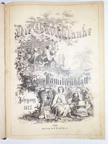 Die Gartenlaube Illustriertes Familienblatt 1875 gebundenes Buch