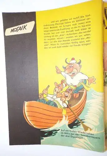Digedags Ankündigung auf DDR Romanheft Das neue Abenteuer 79 Mosaik