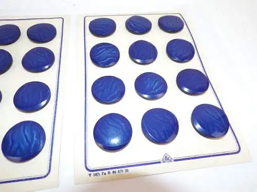 Alte Knöpfe Blau Knopf Durchmesser 27 mm Vintage 24 Stück buttons