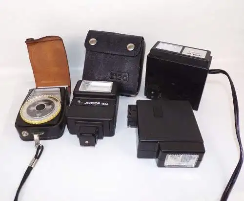 Konvolut Blitzgerät Belichtungsmesser Fotozubehör Vintage 