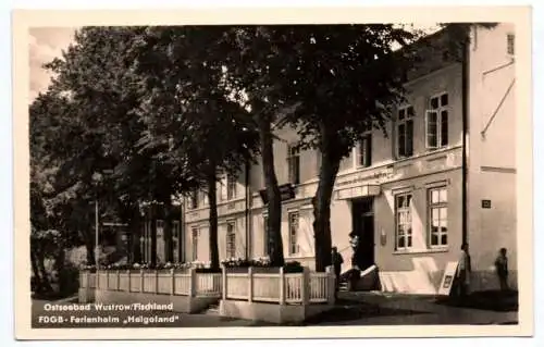 Ak Ostseebad Wustrow Fischland FDGB Ferienheim Helgoland 1957