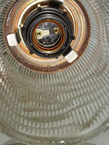DDR Wandlampe 2flamig Pressglas 1970er 1980er Retro Design