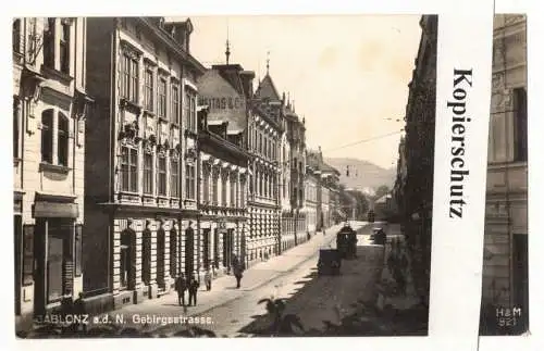 Foto Ak Gablonz Neisse Gebirgsstrasse Jablonec nad Nisou Böhmen 1930 Tschechien