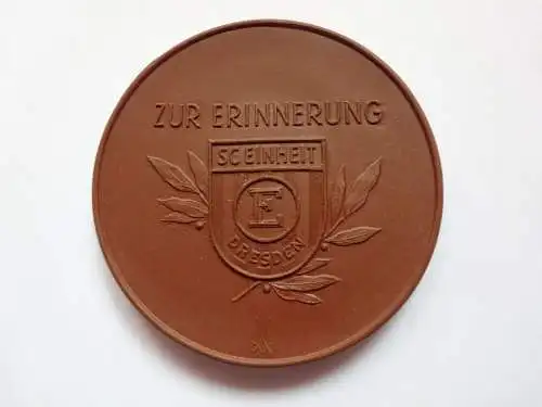 Meissen Medaille Zur Erinnerung SC Einheit Dresden