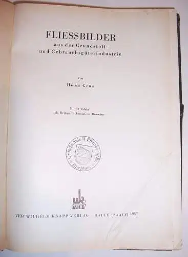 Heinz Gena - Fliessbilder aus der Grundstoff- und Gebrauchsgüterindustrie 1957