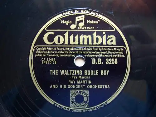 Ray Martin & his Concert Orchester Lazy Cowboy / The Waltzing Bugle Boy