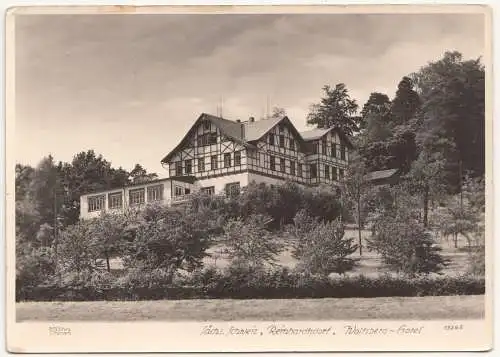 Walter Hahn Dresden 13265 Ak Reinhardtsdorf Wolfsberg Hotel 1968 DDR