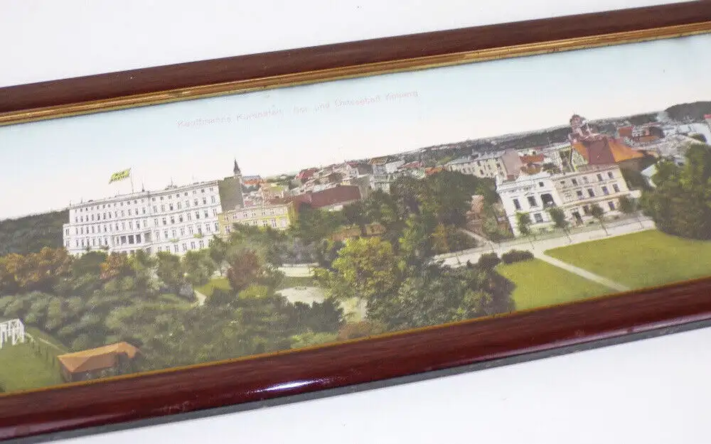 Altes Panoramabild Kolberg Pommern Polen Kòlbrzég Bilderrahmen 1