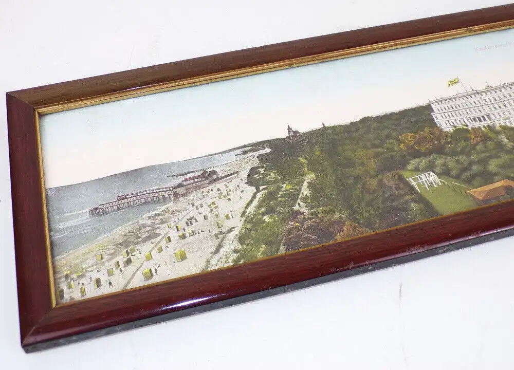 Altes Panoramabild Kolberg Pommern Polen Kòlbrzég Bilderrahmen 3
