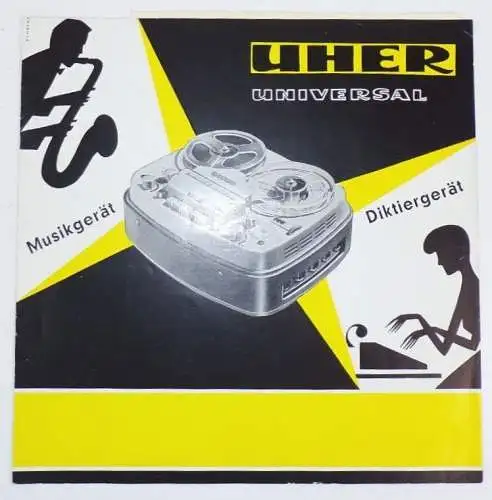 Prospekt Uher Universal Musikgeräte Diktiergerät 1960 er 