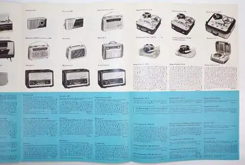 Telefunken Prospekt Radio 1959 Rundfunk Empfänger