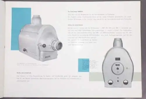 Zeiss Ikon Werbe Prospekt  Xenosol 1960 er Kino Projektor