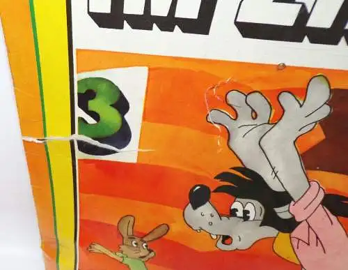 Progress Puzzle Hase und Wolf im Zirkus DDR Spielzeug Nu Pagadi 