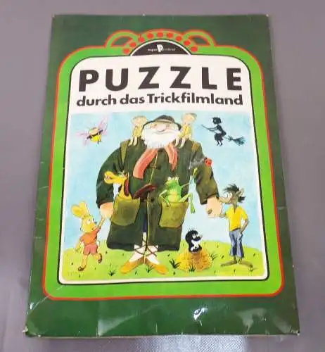 Progress Puzzle durch das Trickfilmland DDR Spielzeug Hase und Wolf Nu Pagadi 