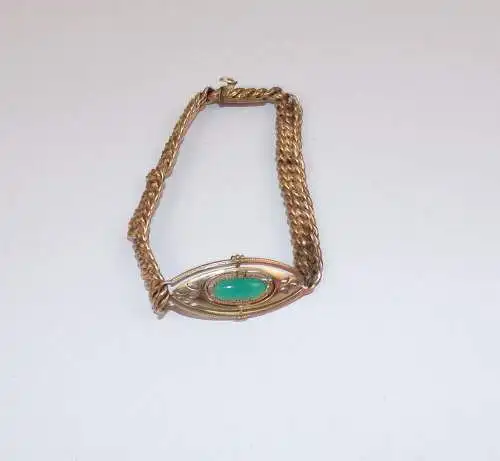 Art Deco Armband gold double Vintage 