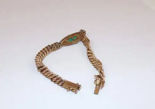 Art Deco Armband gold double Vintage 