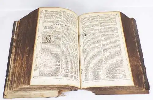 Bibel heilige Schrift Martin Luther 1703 Ledereinband