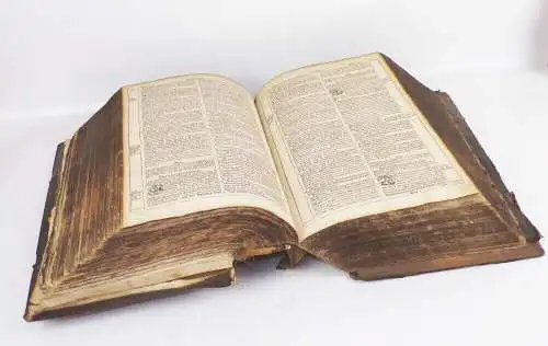 Bibel heilige Schrift Martin Luther 1703 Ledereinband