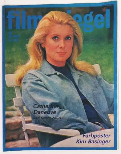 DDR Filmspiegel Catherine Deneuve Farbposter Kim Basinger 2 von 1990  vintage