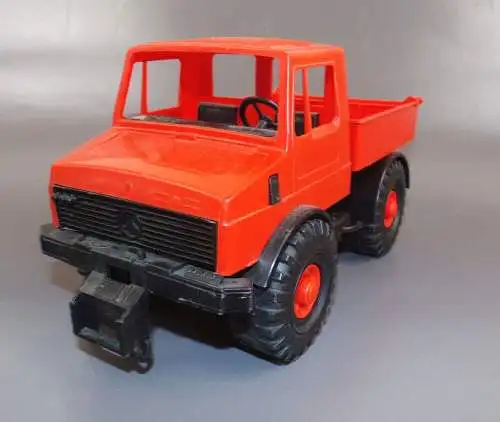 Alter Mercedes Unimog Orange Schwarz Spielzeug Auto