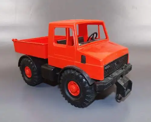 Alter Mercedes Unimog Orange Schwarz Spielzeug Auto