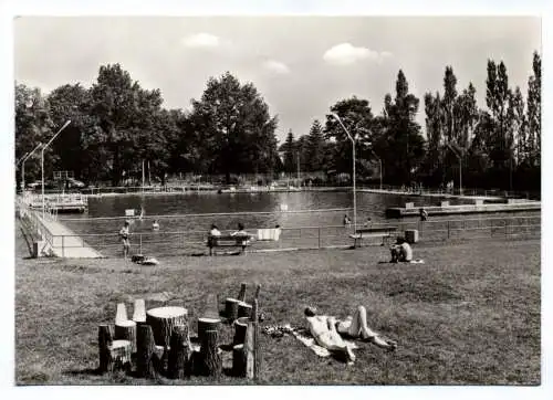 Ak Eibau Kreis Löbau Freibad 1979