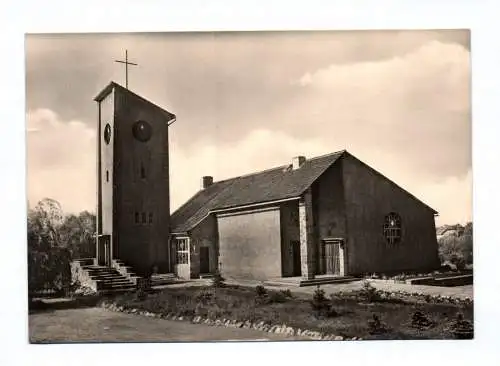 Ak Bad Schmiedeberg Dübener Heide Katholische Kirche DDR 1977