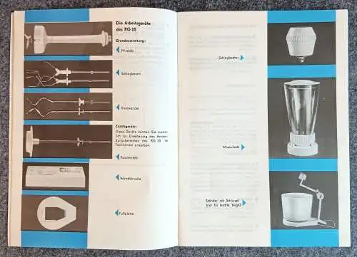 Alte Gebrauchsanweisung Komet Handrührgerät RG25 DDR Anleitung VEB Suhl 1973