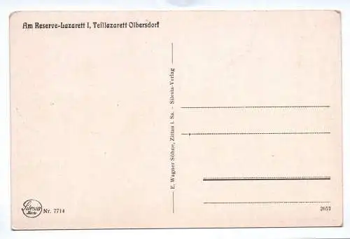 Ak Am Reserve Lazarett Teillazarett Olbersdorf