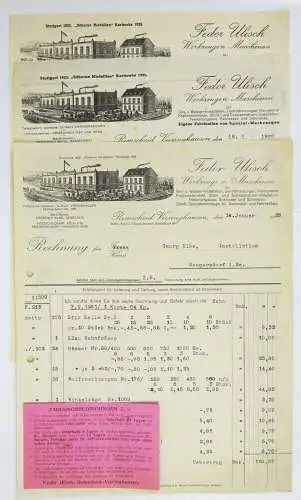 Litho Briefkopf Remscheid Vieringhausen Fedor Ulisch Gas Wasser Installation 