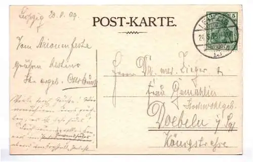 Studentika Ak Sängerschaft Arion Freiheit Kraft und Liebe 1909 Leipzig