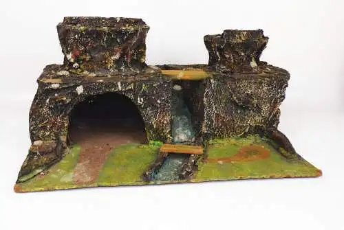 Altes Masse Diorama Wildwest Landschaft Fluss