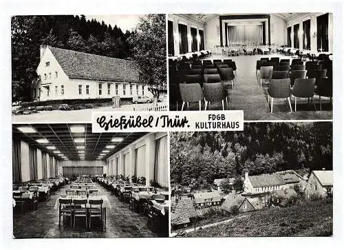 Ak Gießübel Thüringen Kulturhaus FDGB DDR Schönbrunn